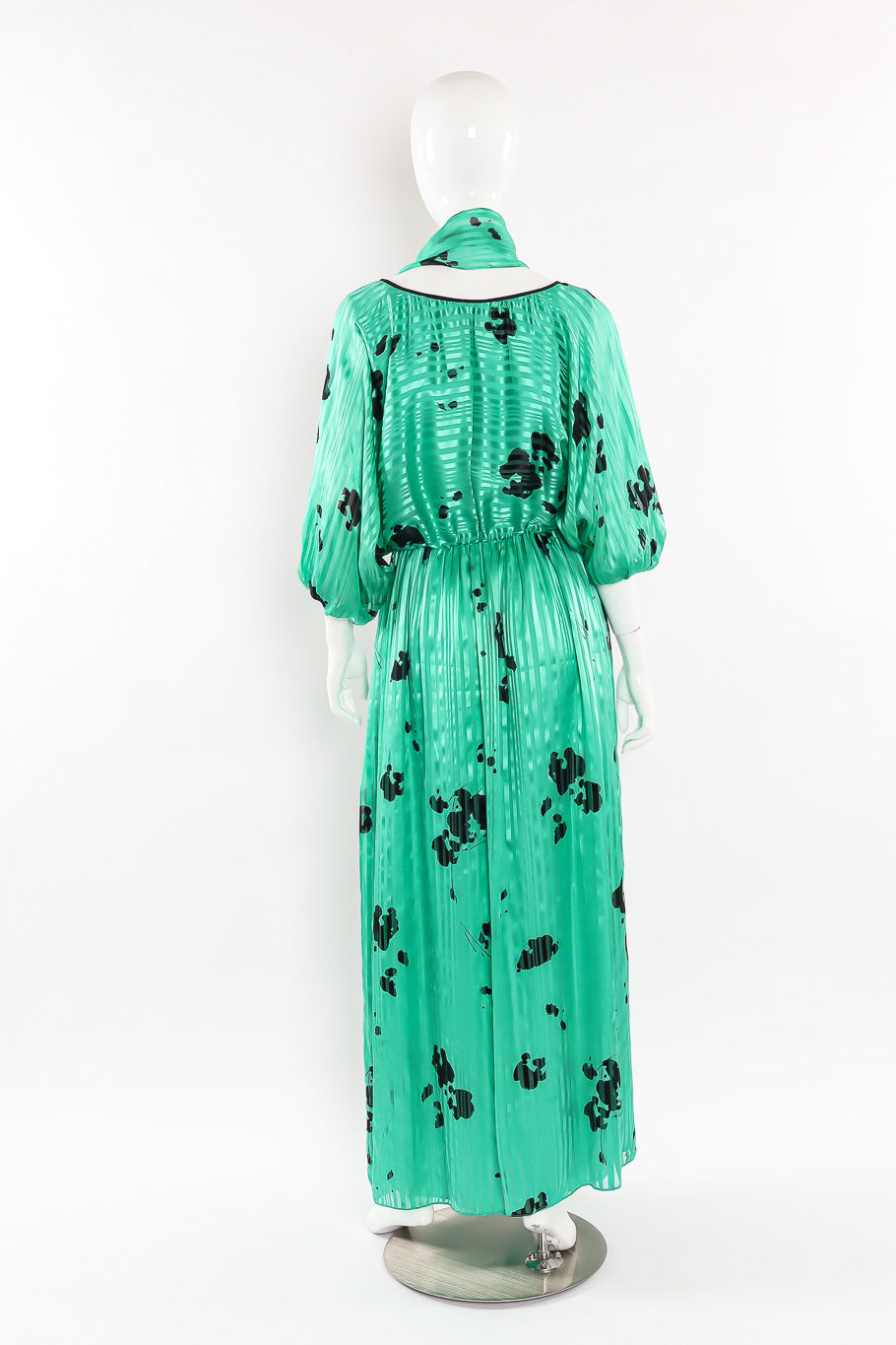 Print silk dress by Hanae Mori Back View @recessla