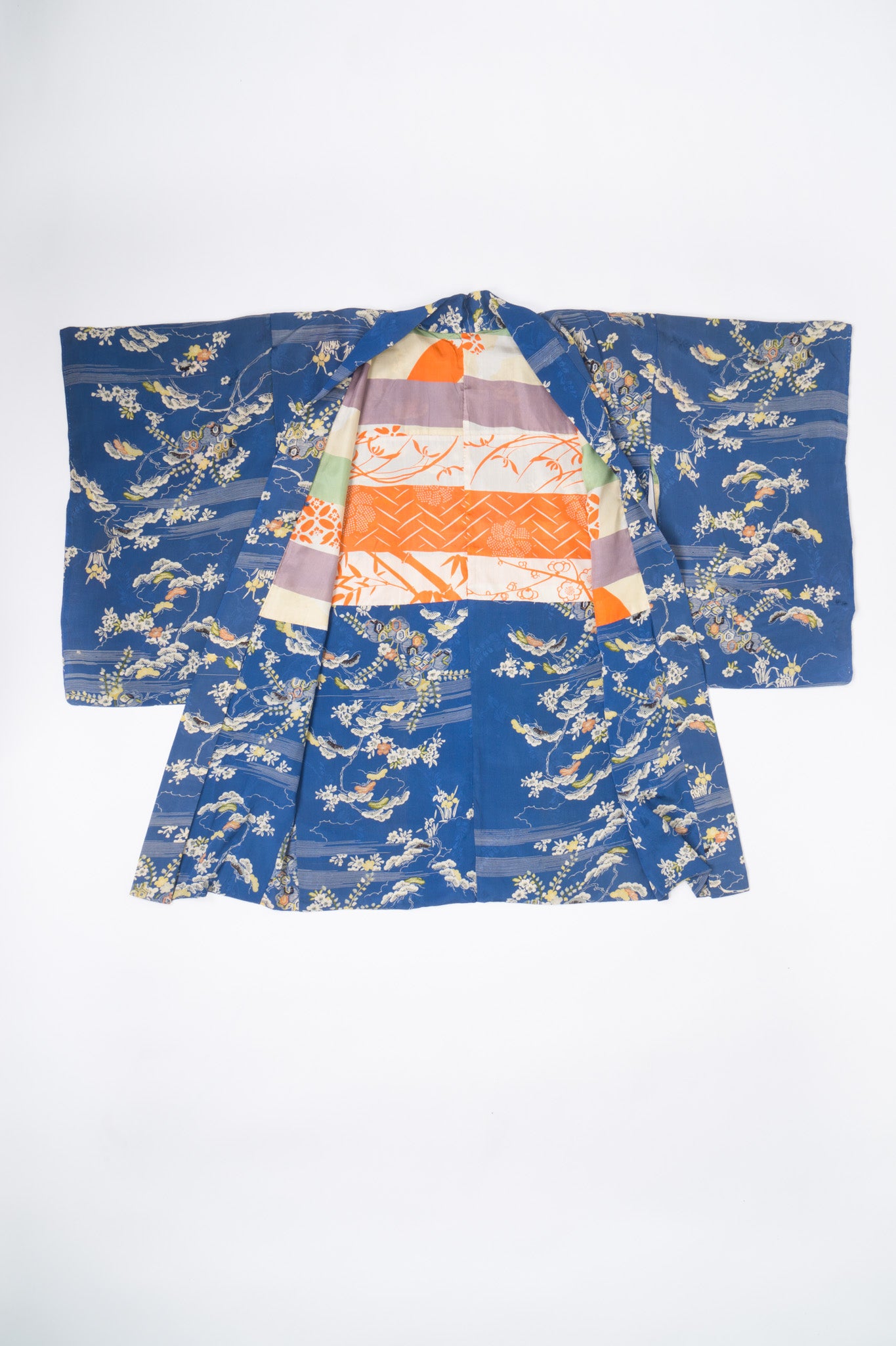 Japanese Breezy Bonsai Vintage Silk Haori Kimono Jacket