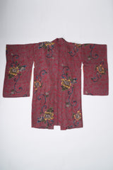 Japanese Floral Rose Blossom Gucci Style Vintage Kimono