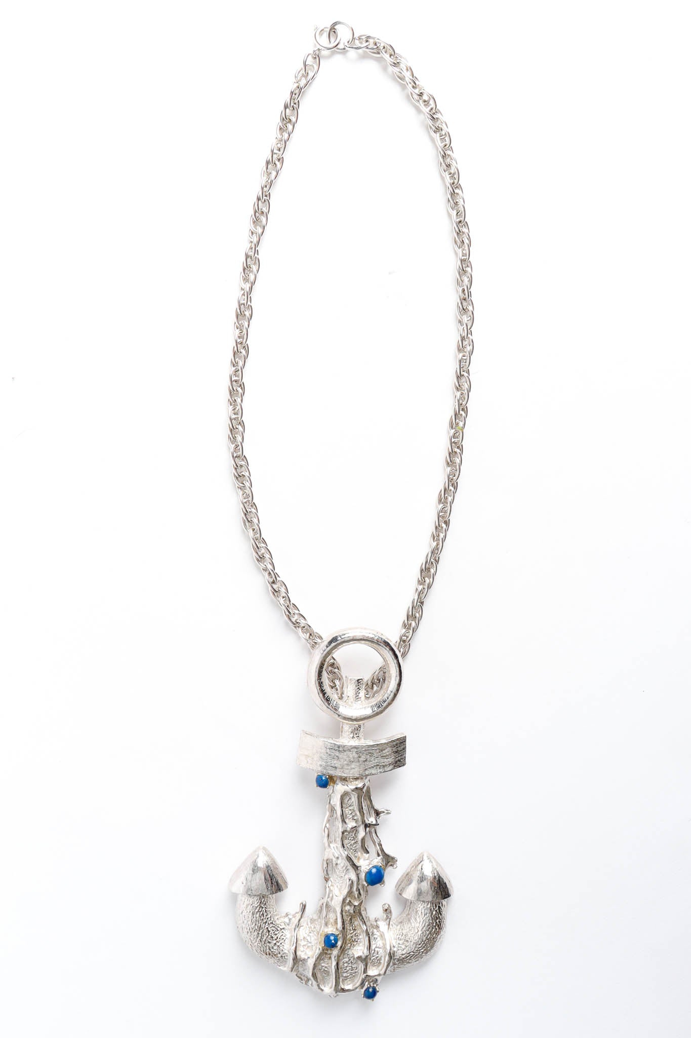 Vintage Hattie Carnegie Bead Anchor Pendant Necklace necklace front @ Recess Los Angeles