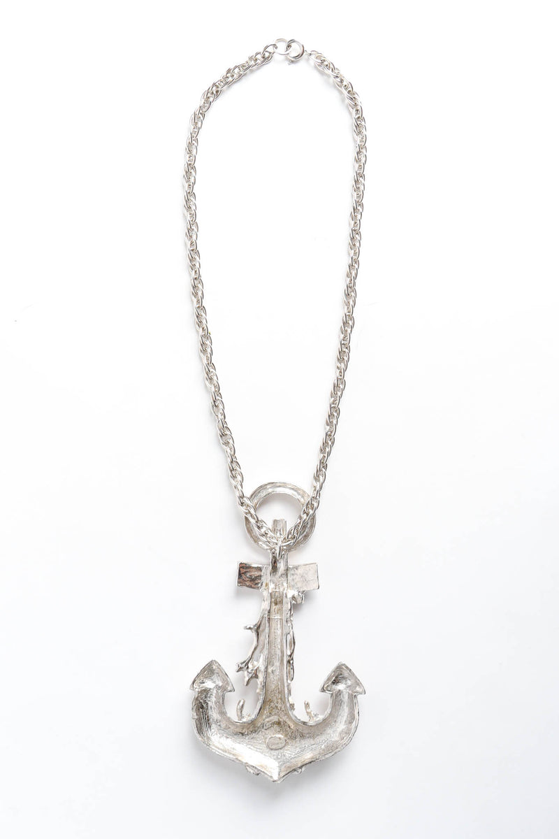 Vintage Hattie Carnegie Bead Anchor Pendant Necklace necklace back @ Recess Los Angeles