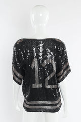 Vintage Hattie Silk Sequin Sporty Jersey mannequin back @ Recess Los Angeles