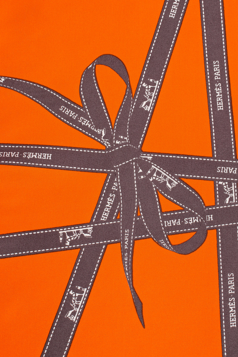 Vintage Hermès Carre 90cm Bolduc Ribbon Print Scarf print at Recess Los Angeles