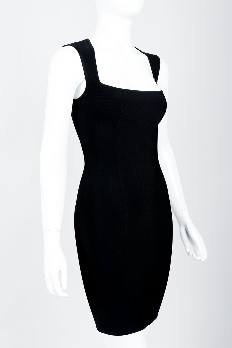 Vintage Herve Leger Queen Anne Bodycon Stretch Cocktail Dress Recess Vintage Herve Leger Queen Anne Bodycon Stretch Cocktail Dress Recess