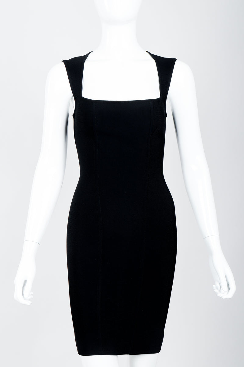 Vintage Herve Leger Queen Anne Bodycon Stretch Cocktail Dress – Recess
