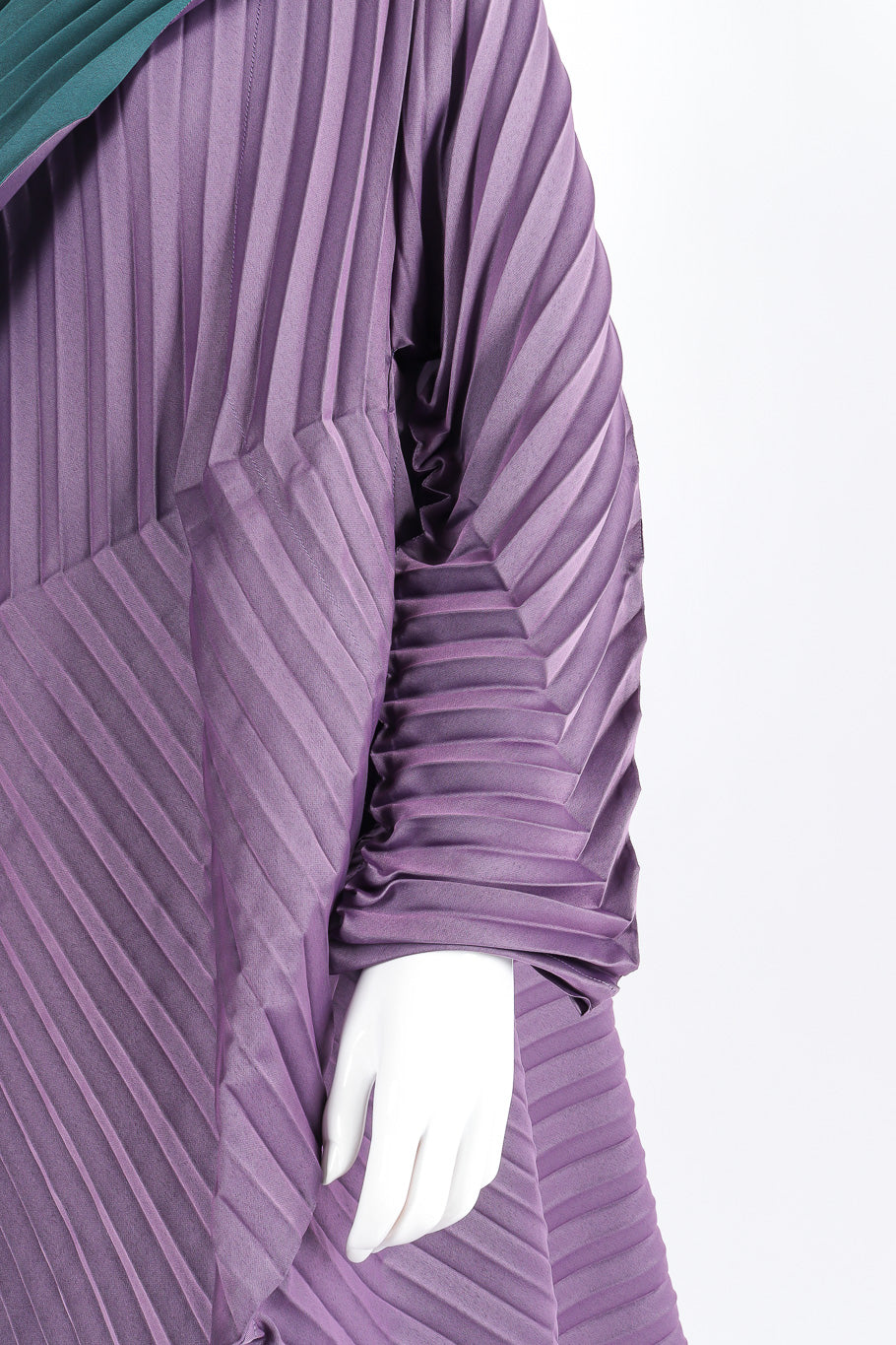 Pleated Issey Miyake Contrast Coat on Sleeve Detail @recessla