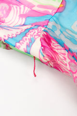 Recess Los Angeles Vintage Nat Kaplan I.Magnin Sheer Psychedelic Neon Mod Floral Dress