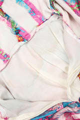 Recess Los Angeles Vintage Nat Kaplan I.Magnin Sheer Psychedelic Neon Mod Floral Dress
