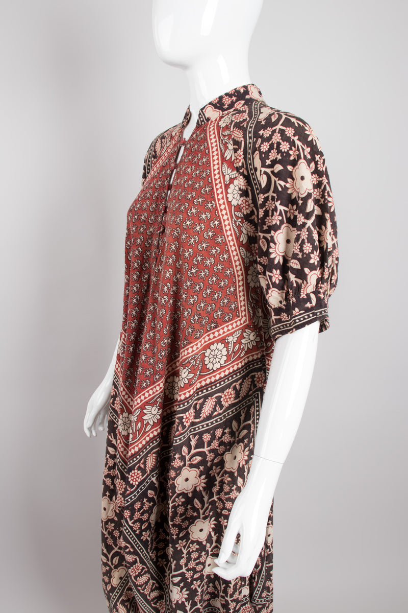 India Imports Cotton Batik Print Onesie Harem Jumpsuit