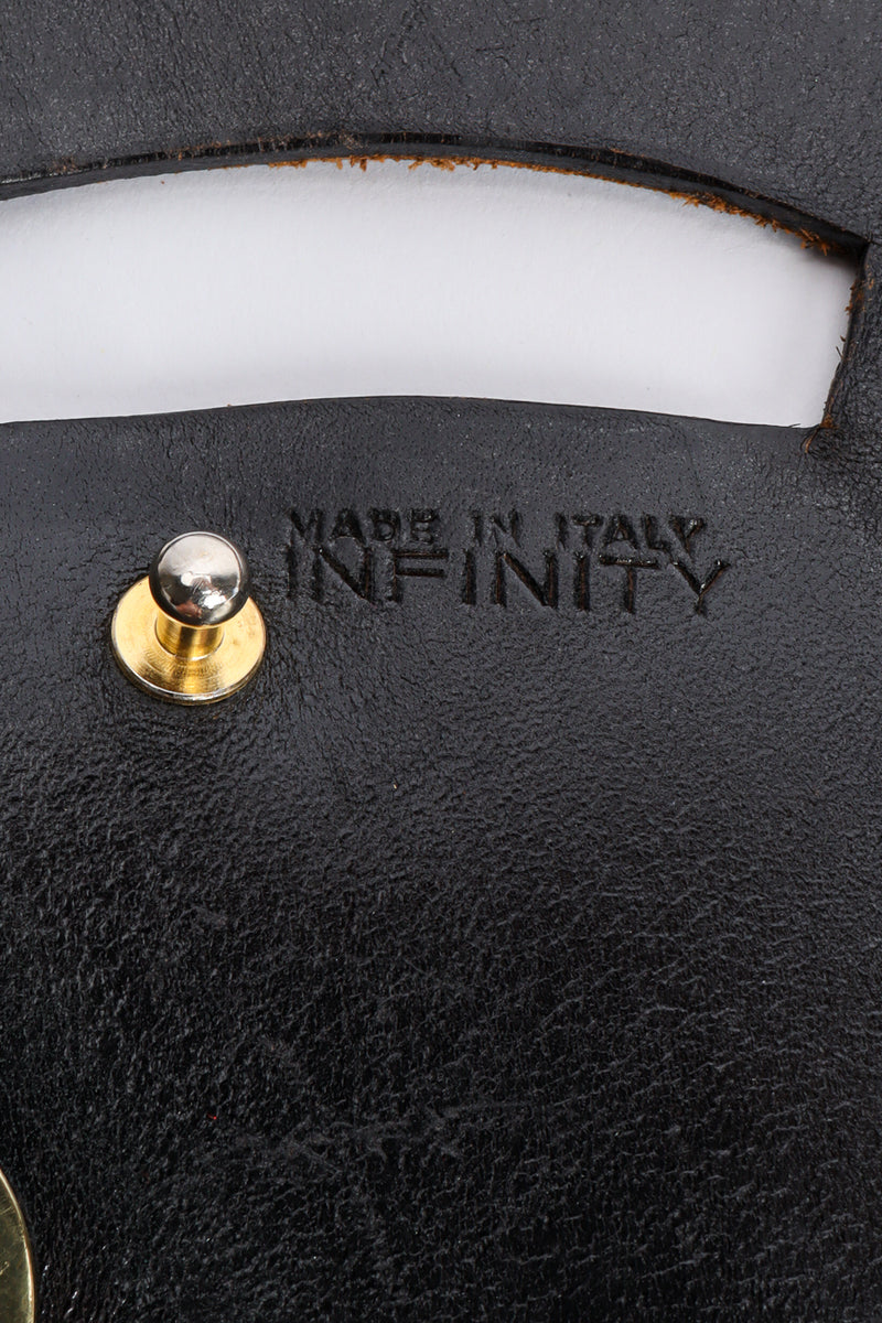 black leather sheath belt by Infinity signature @recessla
