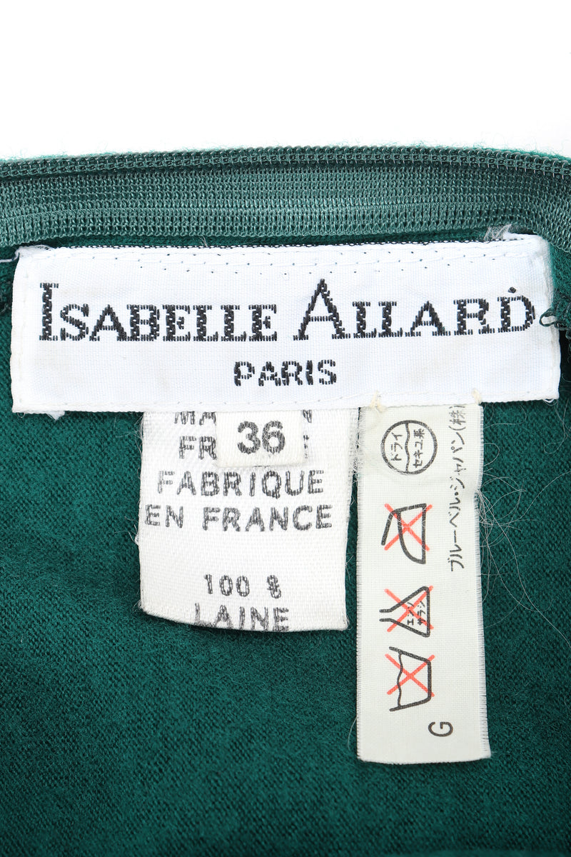 Recess Designer Consignment Vintage Isabel Allard Matador Fringe Epaulette Sweater Knit Dress