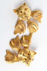 Vintage Isabel Canovas Triple Cat Fish Earrings front @ Recess Los Angeles