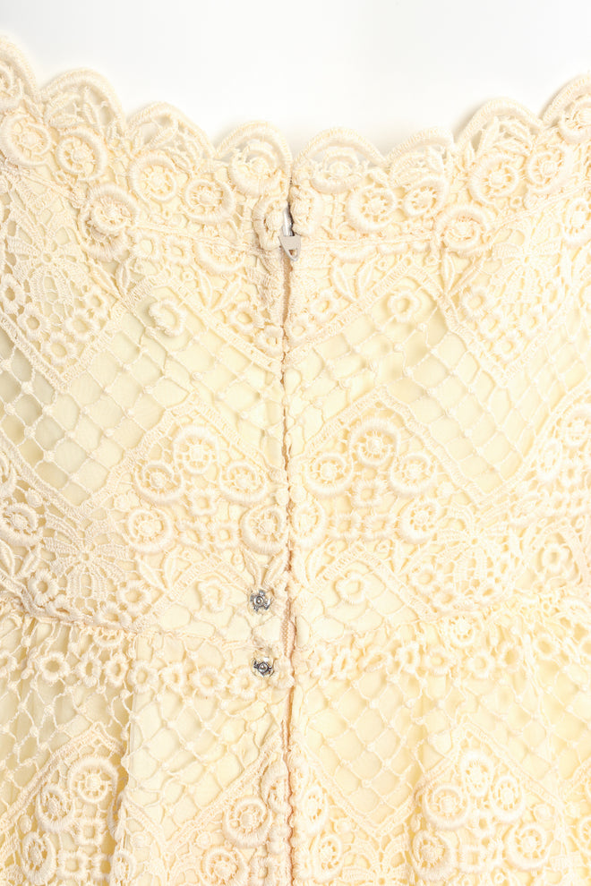 Vintage Michael Novarese Guipure Lace Dress Set snaps at Recess Los Angeles