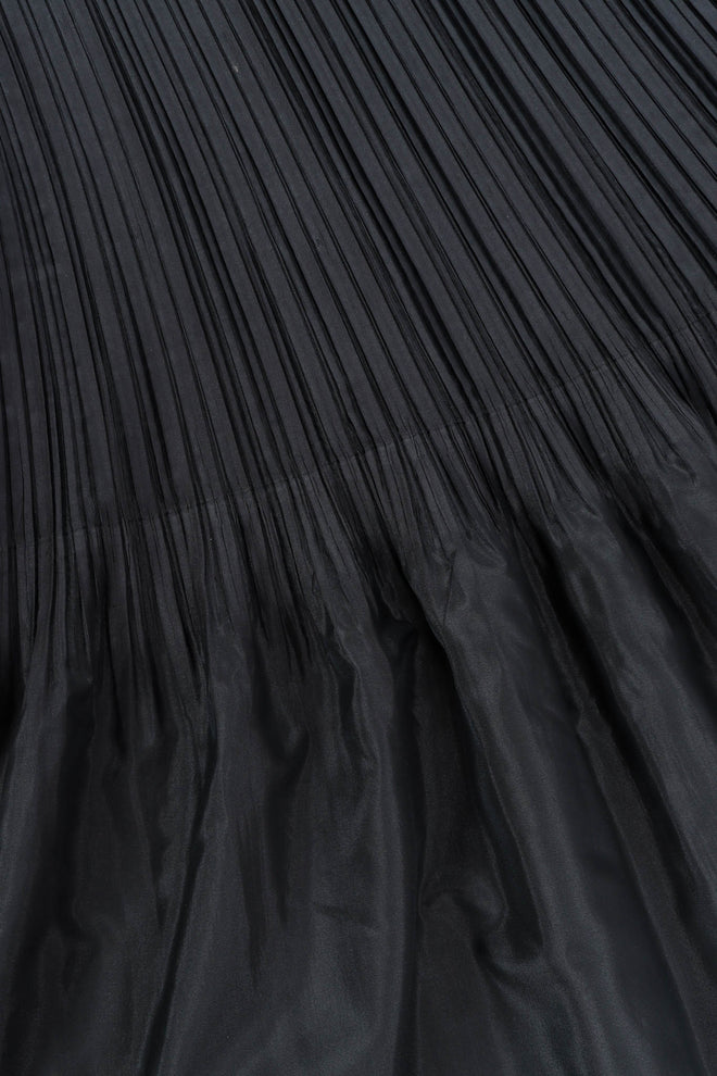 Vintage Issey Miyake Pleated Eyelet A-Line Skirt pleat detail @ Recess Los Angeles