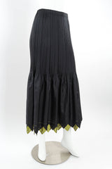 Vintage Issey Miyake Pleated Eyelet A-Line Skirt mannequin angle @ Recess Los Angeles