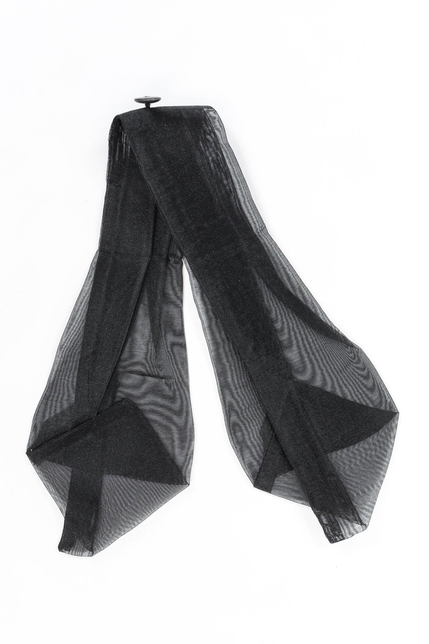 Vintage Issey Miyake Crinkle Pleat Tunic Suit Dress sheer black tie @ Recess Los Angeles