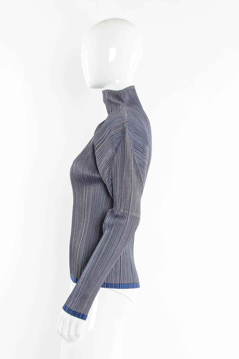 Vintage Pleats Please Issey Miyake Pleated Duster & Top Set mannequin top side @ Recess LA