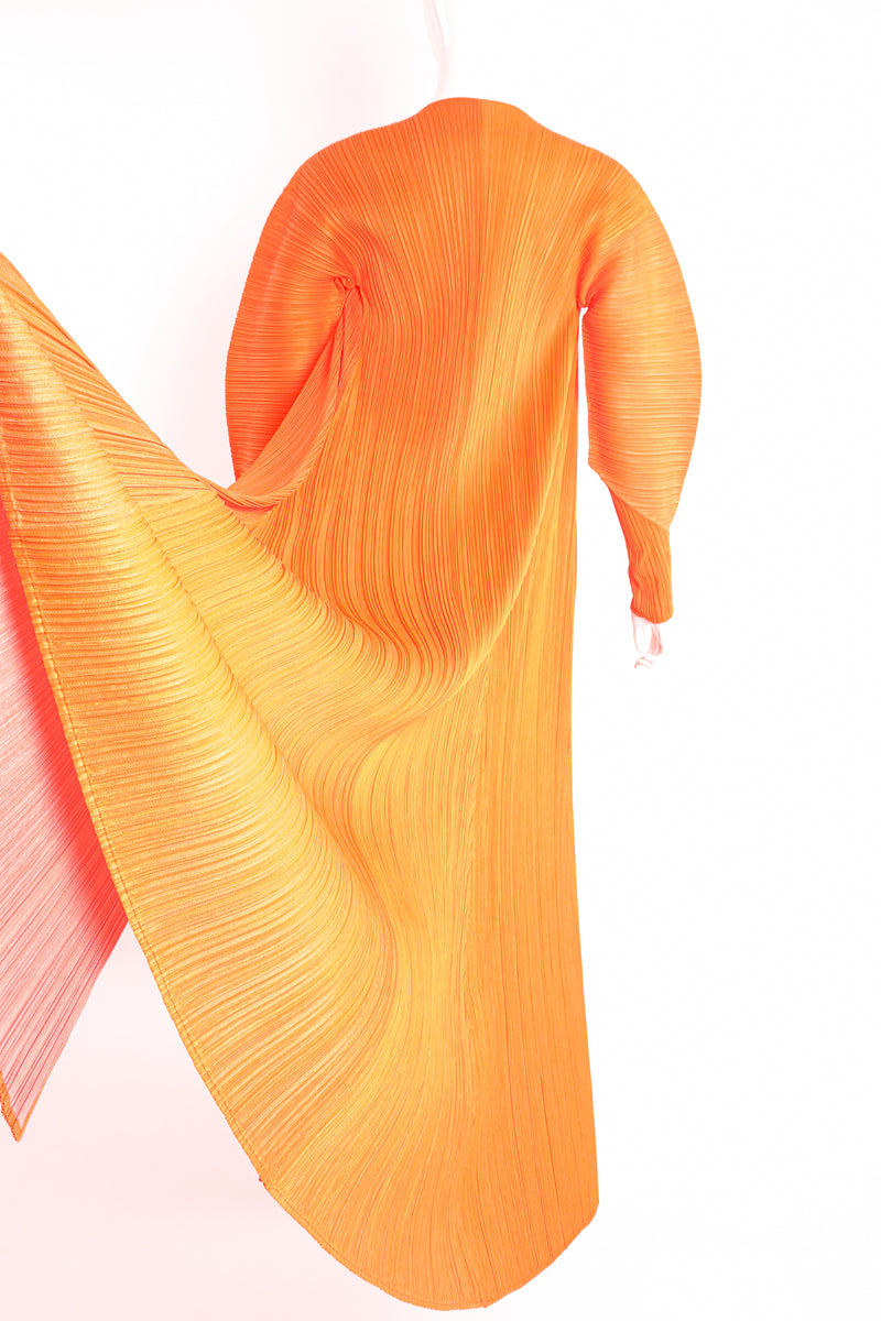 Vintage Issey Miyake Pleats Please Neon Duster & Skirt Set on Mannequin Back flow at Recess LA