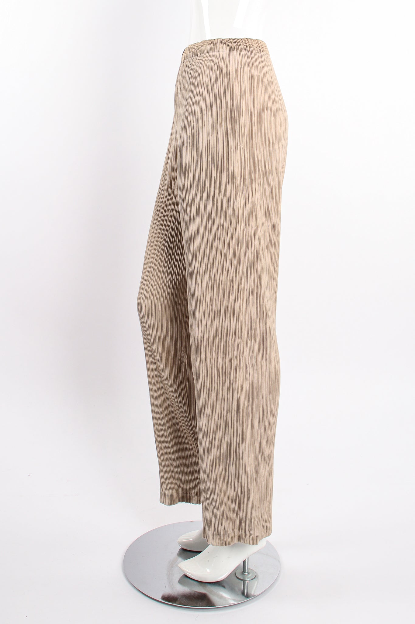 Vintage Issey Miyake Double Jersey Technical Pleated Pant on Mannequin side at Recess Los Angeles