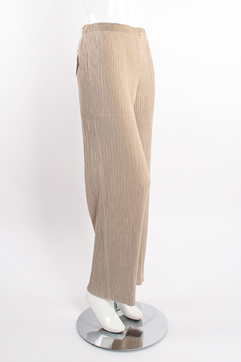 Vintage Issey Miyake Double Jersey Technical Pleated Pant on Mannequin angle at Recess Los Angeles