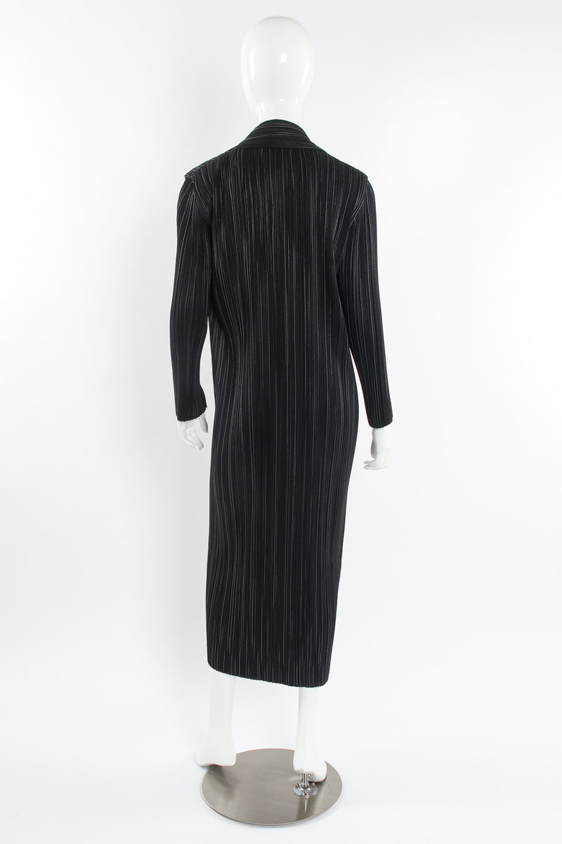 Vintage Issey Miyake Plissé Pleat Pinstripe Duster mannequin back @ Recess Los Angeles