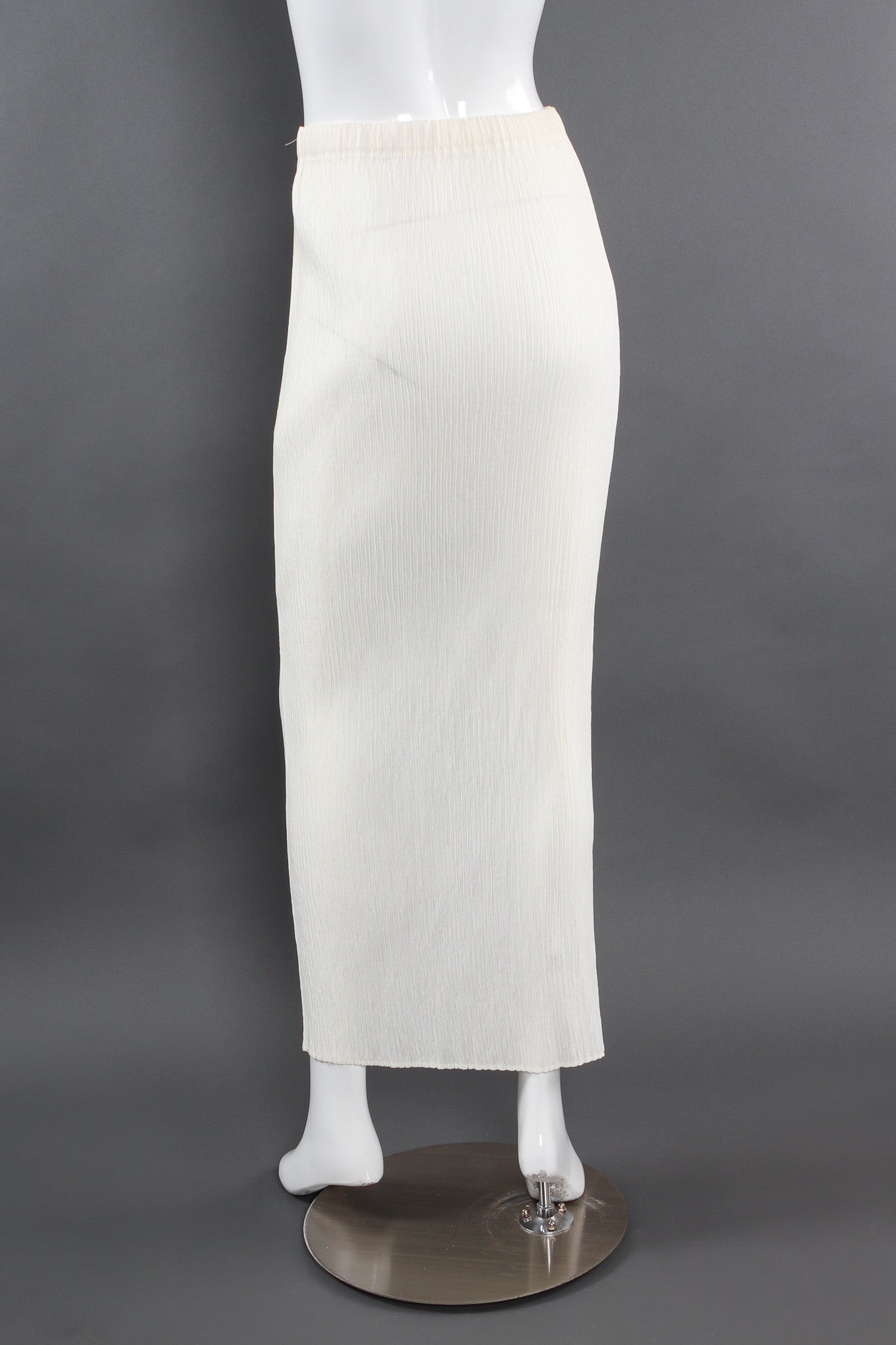 Vintage Issey Miyake Bodycon Plissé Pleat Skirt I mannequin back @ Recess Los Angeles