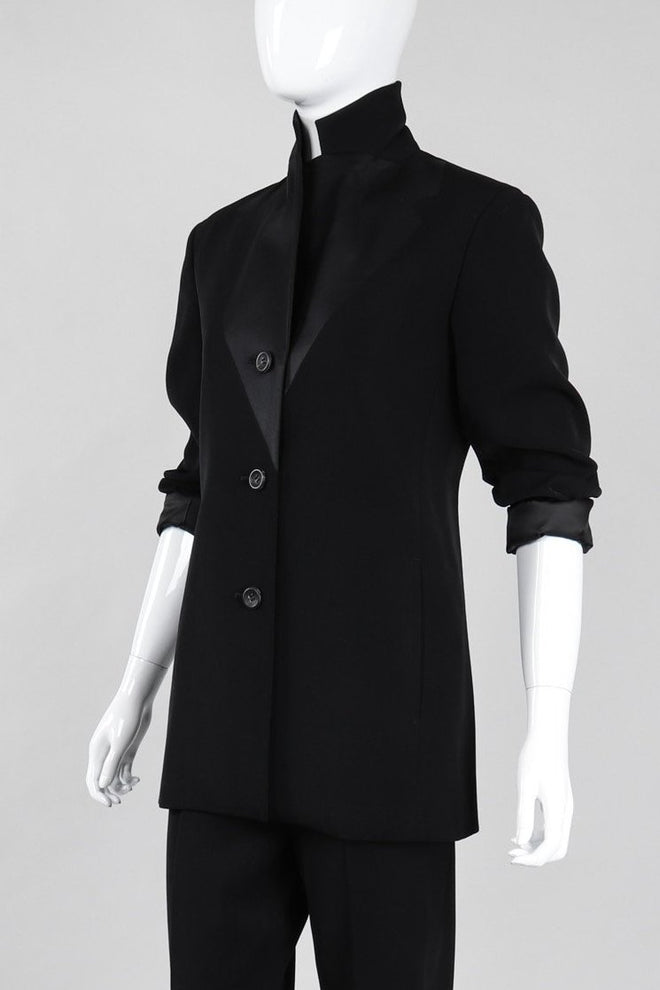Recess Los Angeles Vintage Issey Miyake Faux Double Lapel Tuxedo Suit