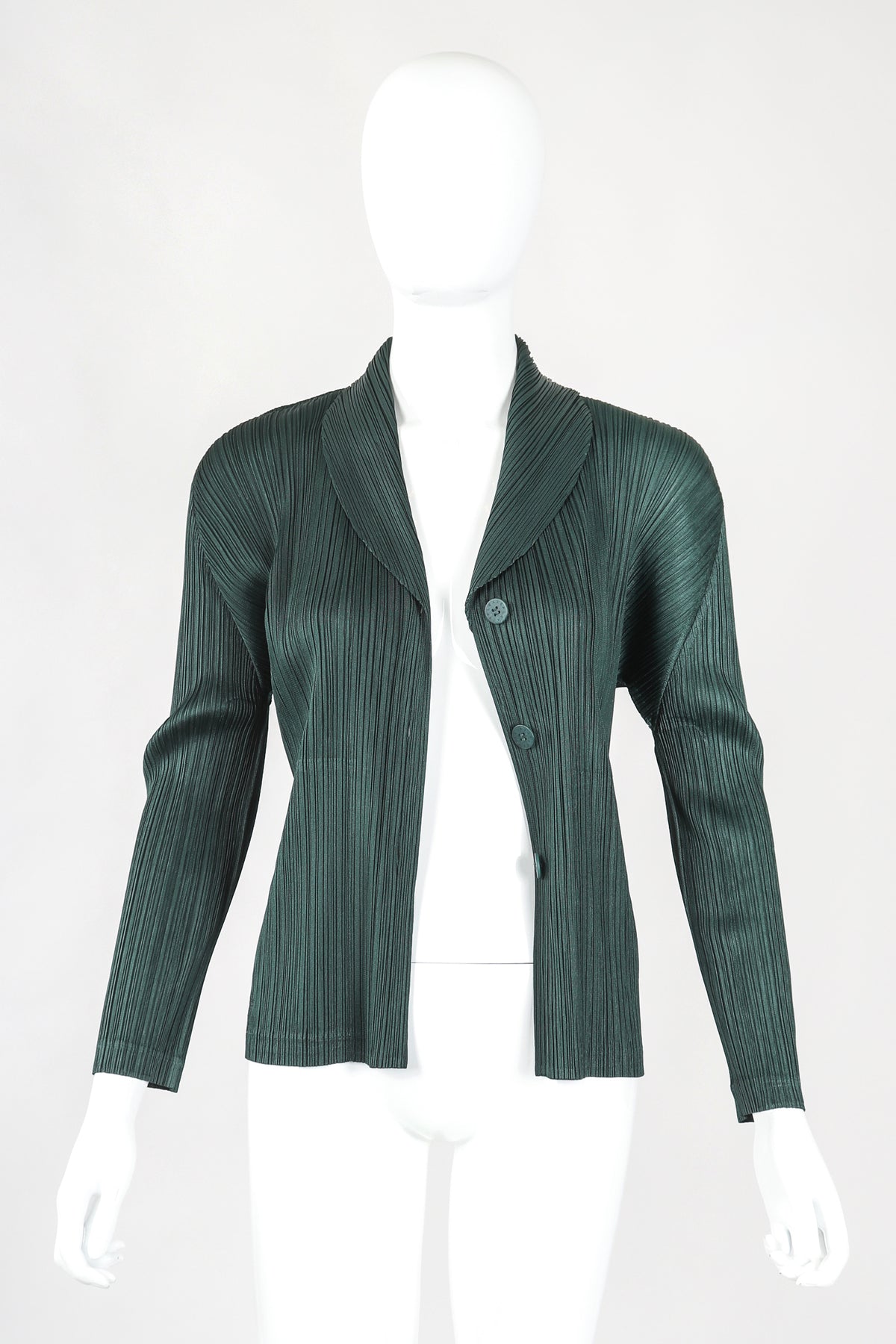 Issey_Miyake_hunter_green_top_