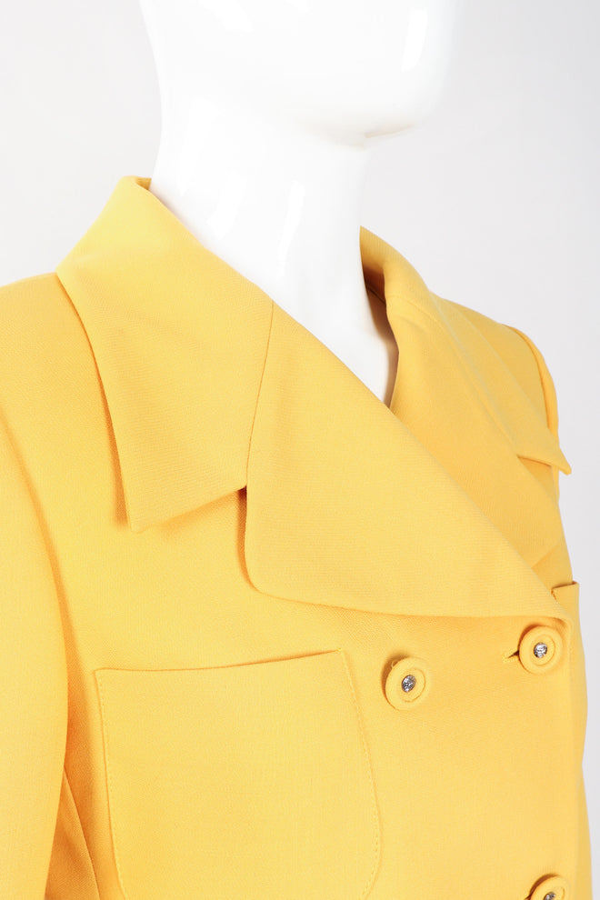 Recess Los Angeles Vintage Istante Versace Jackie O Golden Jacket & Skirt Suit Set