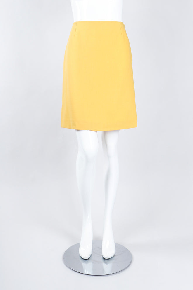Recess Los Angeles Vintage Istante Versace Jackie O Golden Jacket & Skirt Suit Set