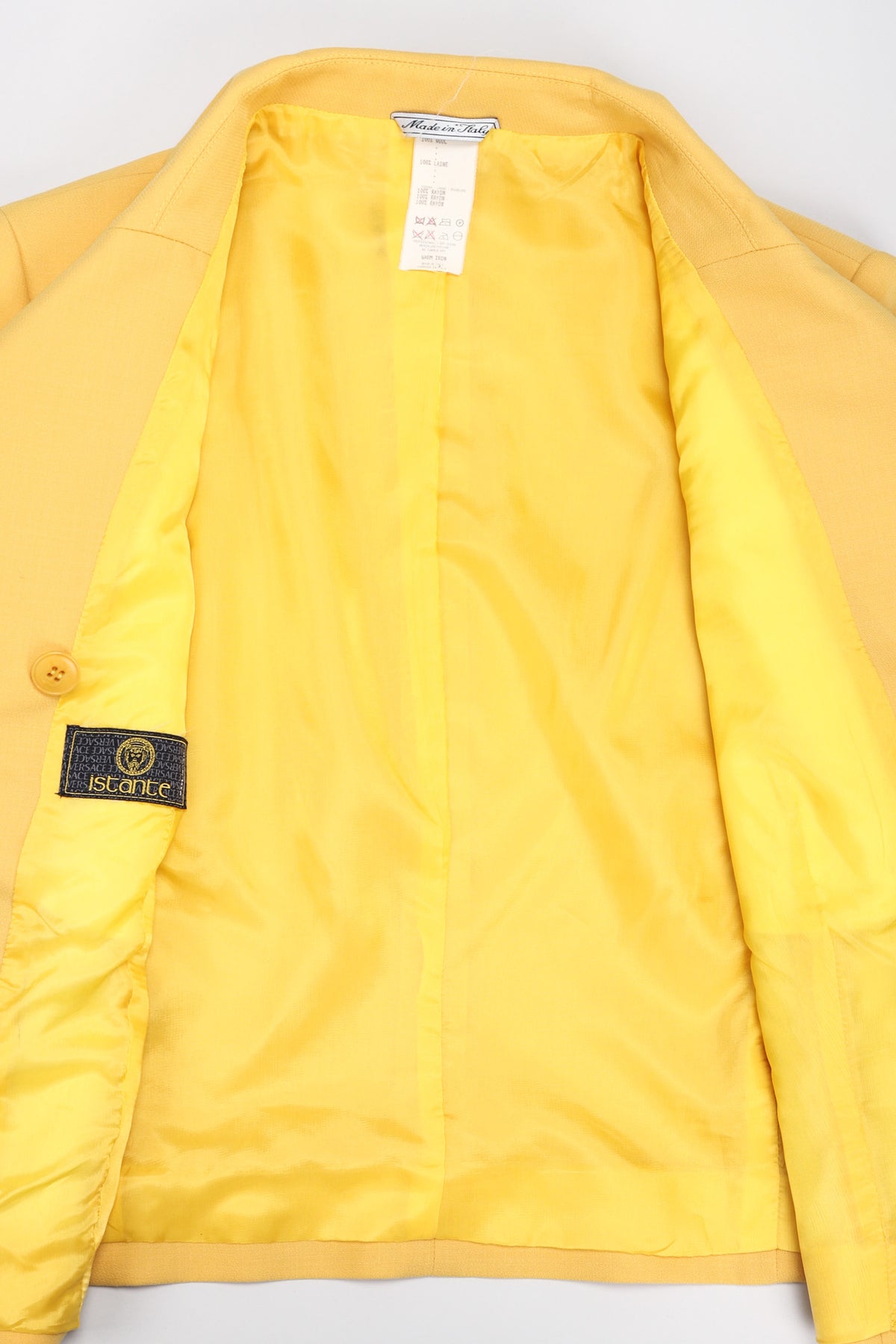 istante イスタンテ VERSACEヴィンテージ レアジャケット GIANNI VERSACE ISTANTE cropped jacket Gold Vanitas & Animal print