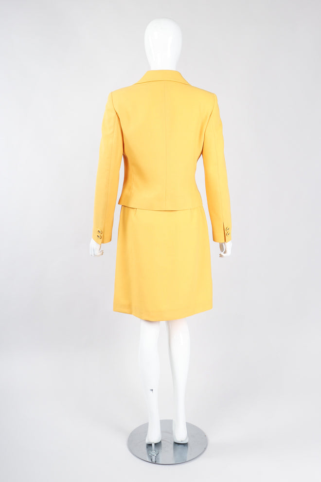 Recess Los Angeles Vintage Istante Versace Jackie O Golden Jacket & Skirt Suit Set