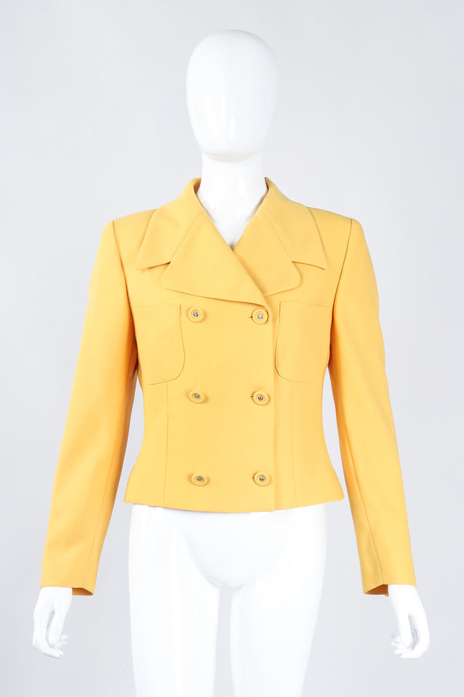 Recess Los Angeles Vintage Istante Versace Jackie O Golden Jacket & Skirt Suit Set