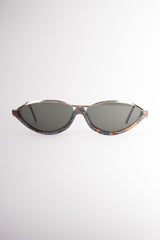 Jean Francois JF Rey Vintage Half Rim Marbleized Sunglasses