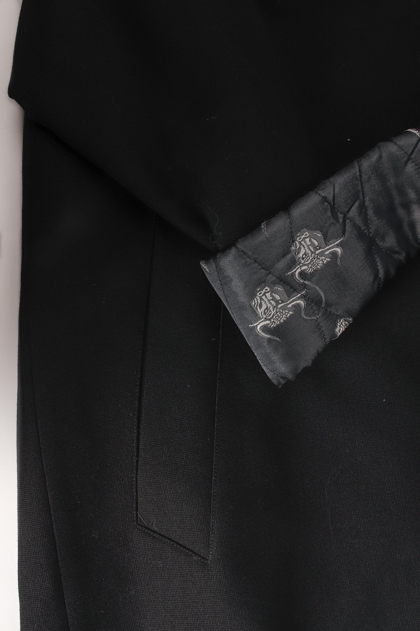 Vintage Jean Paul Gaultier Homme Formal Smoking Coat sleeve/pocket detail @ Recess LA