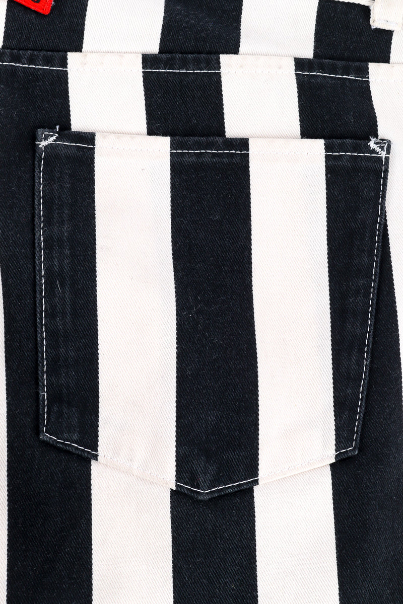 JPG logo jeans by Jean Paul Gaultier photo of back pocket. @recessla.