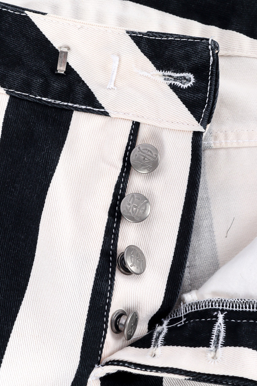 Vintage Jean Paul Gaultier Mid Rise Striped Denim Pants – Recess
