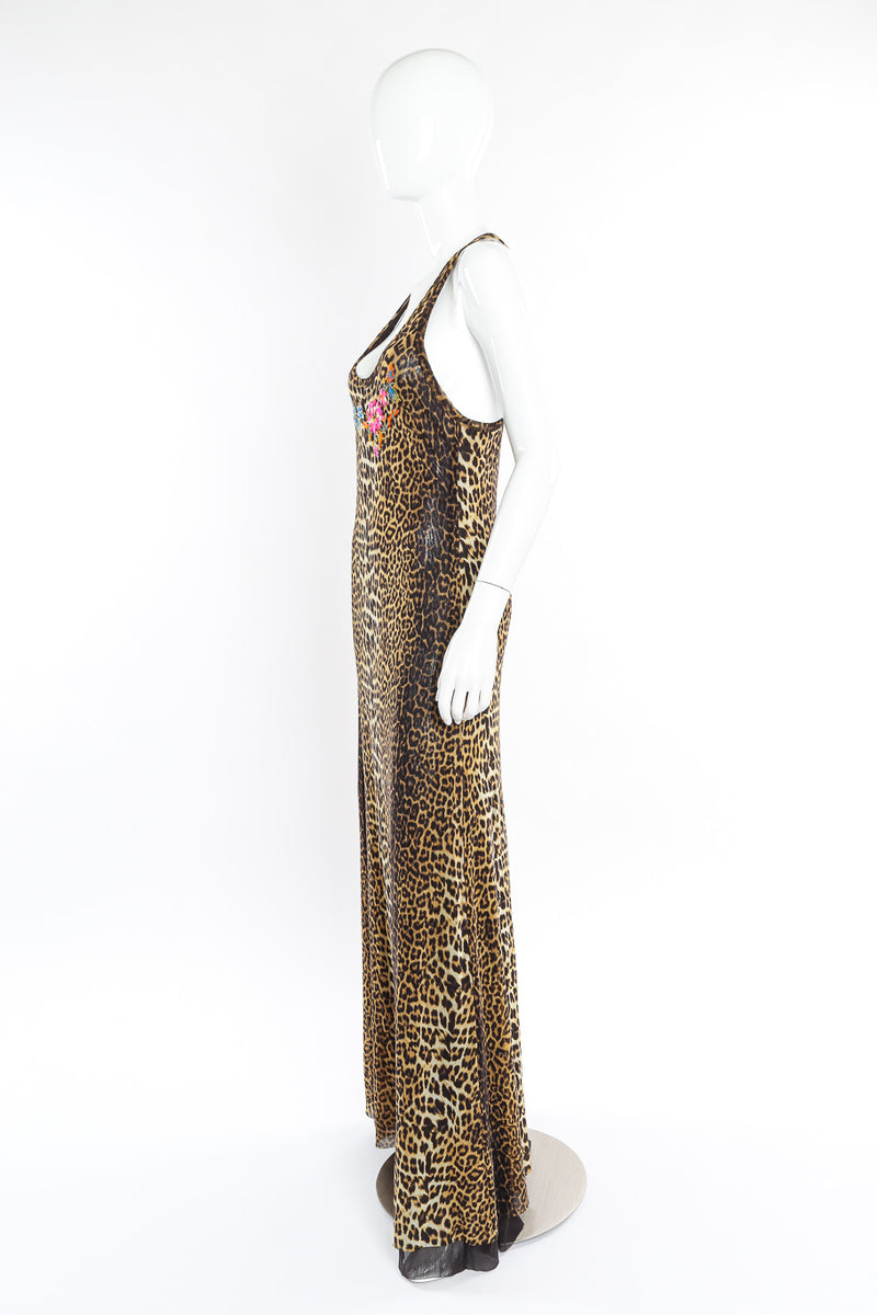 Jean Paul Gaultier Soleil Embroidered Leopard Mesh Maxi Dress Recess Jean Paul Gaultier Soleil Embroidered Leopard Mesh Maxi Dress Recess