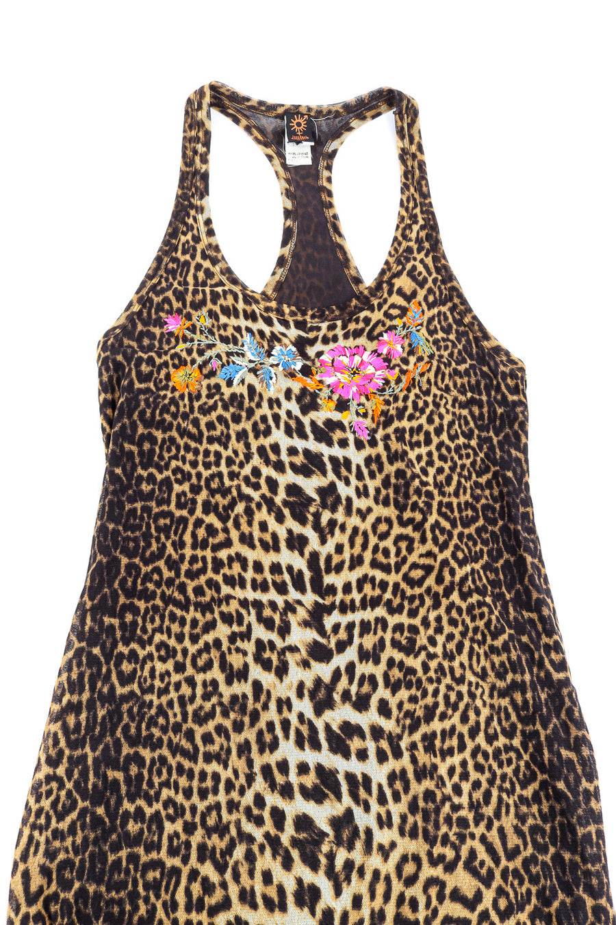 Jean Paul Gaultier Soleil Embroidered Leopard Mesh Maxi Dress – Recess