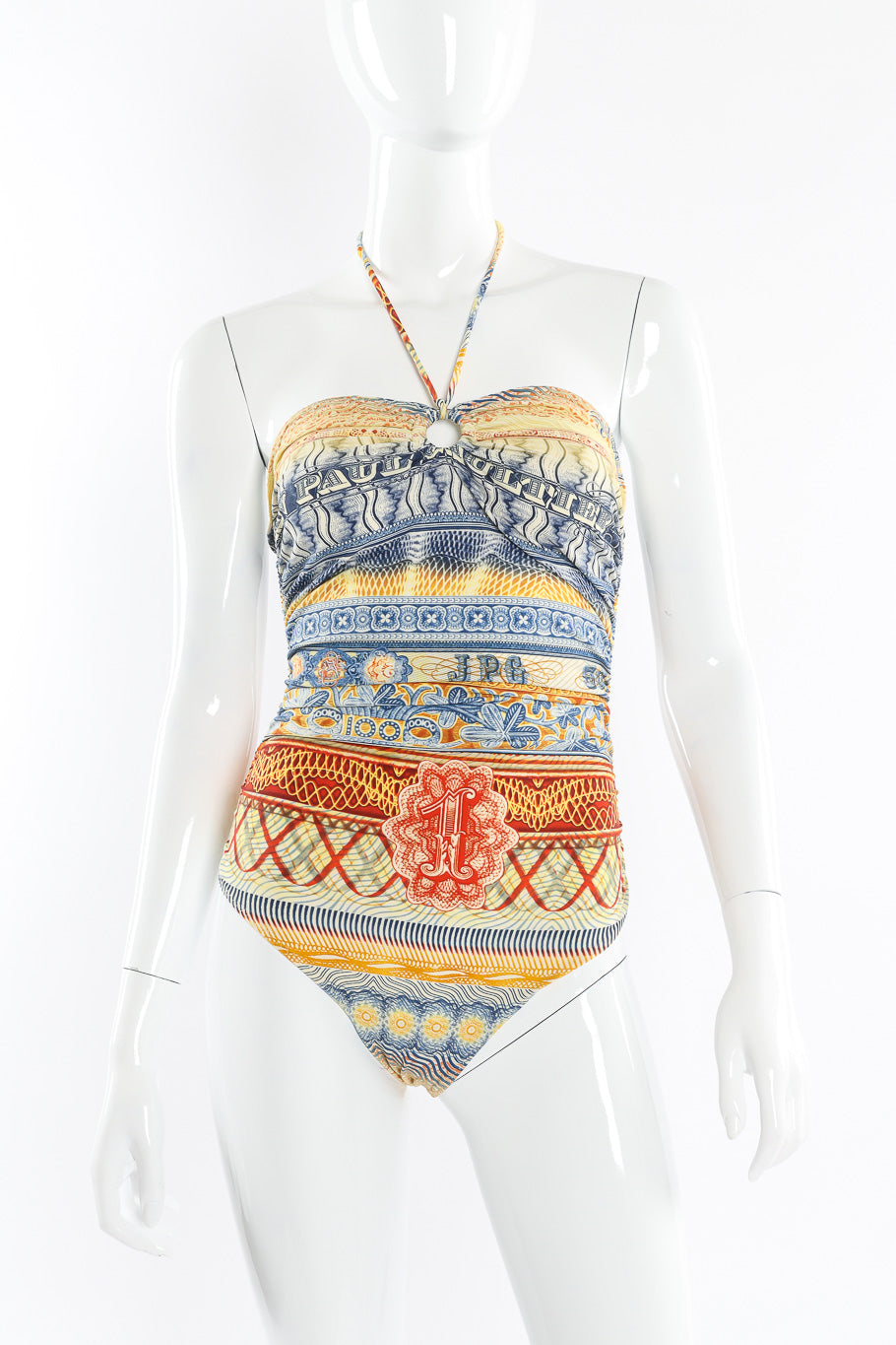 Swimsuit by Jean Paul Gaultier Soliel mannequin front @recessla