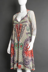 Vintage Jean Paul Gaultier Soleil 1990s Currency Mesh Dress mannequin angle @ Recess LA