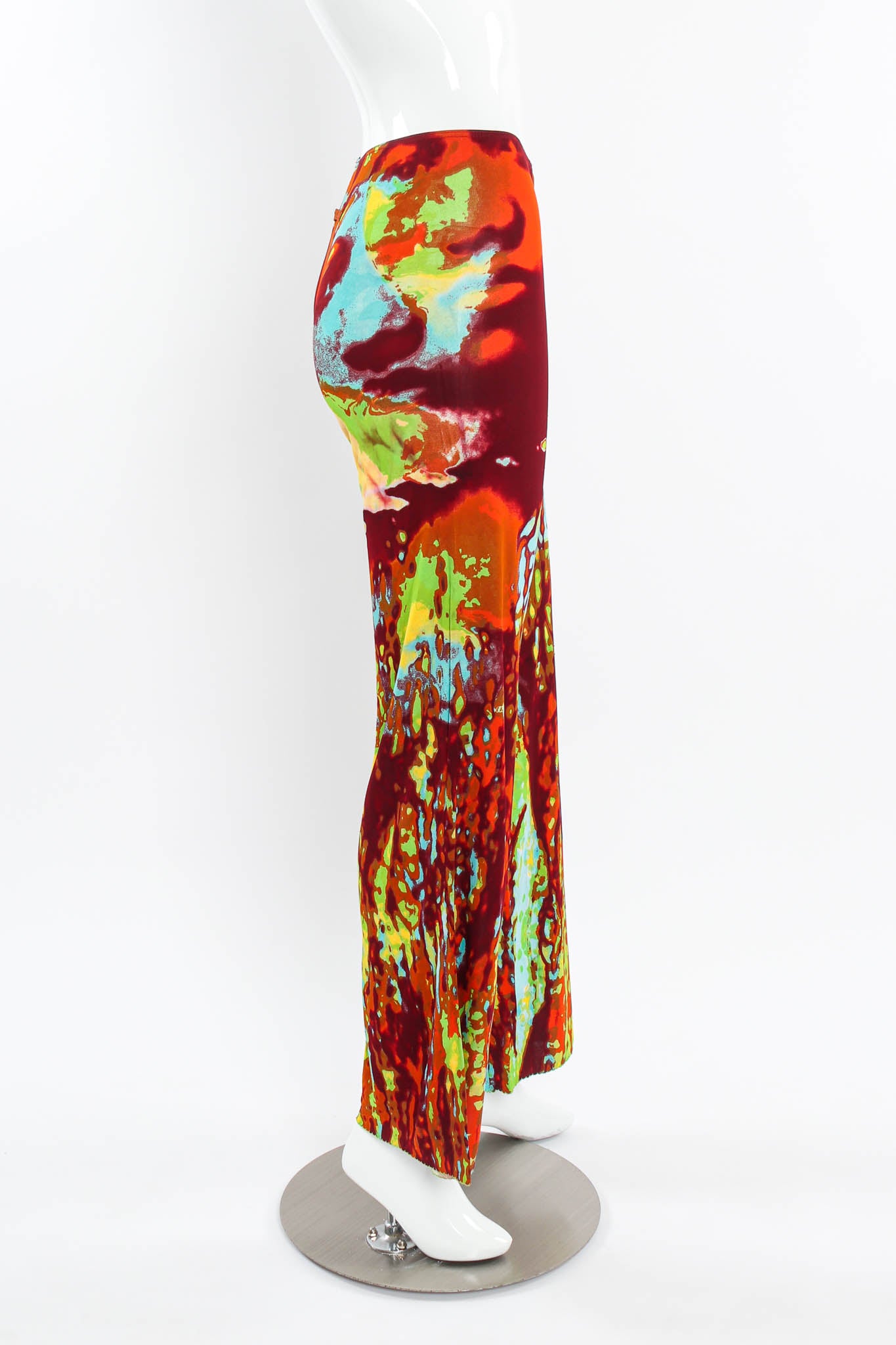 Vintage Jean Paul Gaultier 2000 S/S Acid Top & Pant Set mannequin pant side @ Recess LA