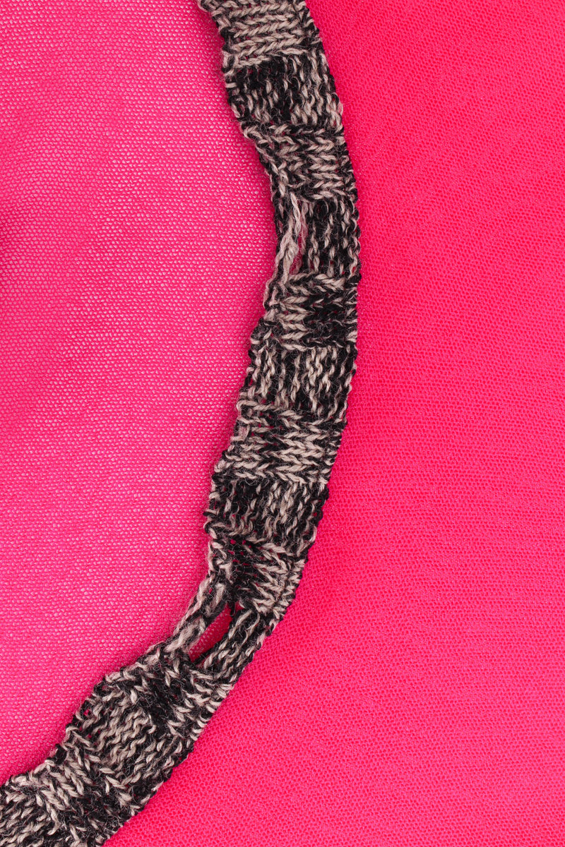 Vintage Jean Paul Gaultier Yarn Trim Mesh Top yarn mesh closeup @ Recess LA