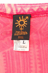 Vintage Jean Paul Gaultier Soleil Tribal Cardigan & Dress Set tag @ Recess Los Angeles