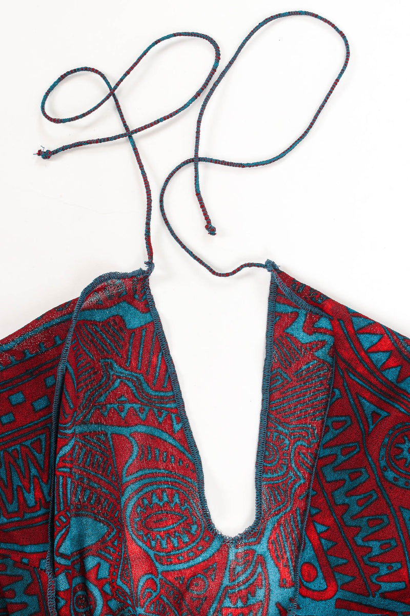 Vintage Jean Paul Gaultier Soleil Tribal Shawl & Dress Set dress ties @ Recess Los Angeles