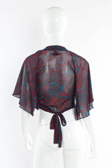 Vintage Jean Paul Gaultier Soleil Tribal Shawl & Dress Set mannequin shawl back @ Recess Los Angeles