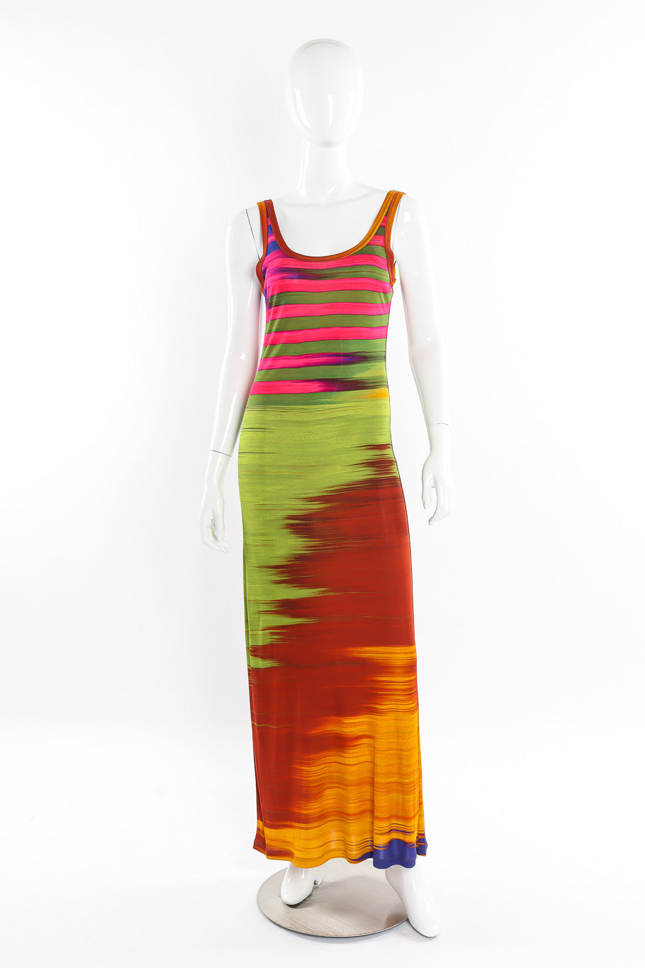 Maxi dress by Jean Paul Gaultier mannequin full front @recessla