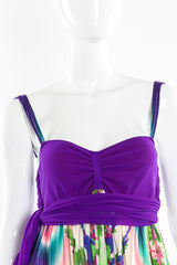 Parrot mesh babydoll dress by Jean Paul Gaultier mannequin chest close @recessla