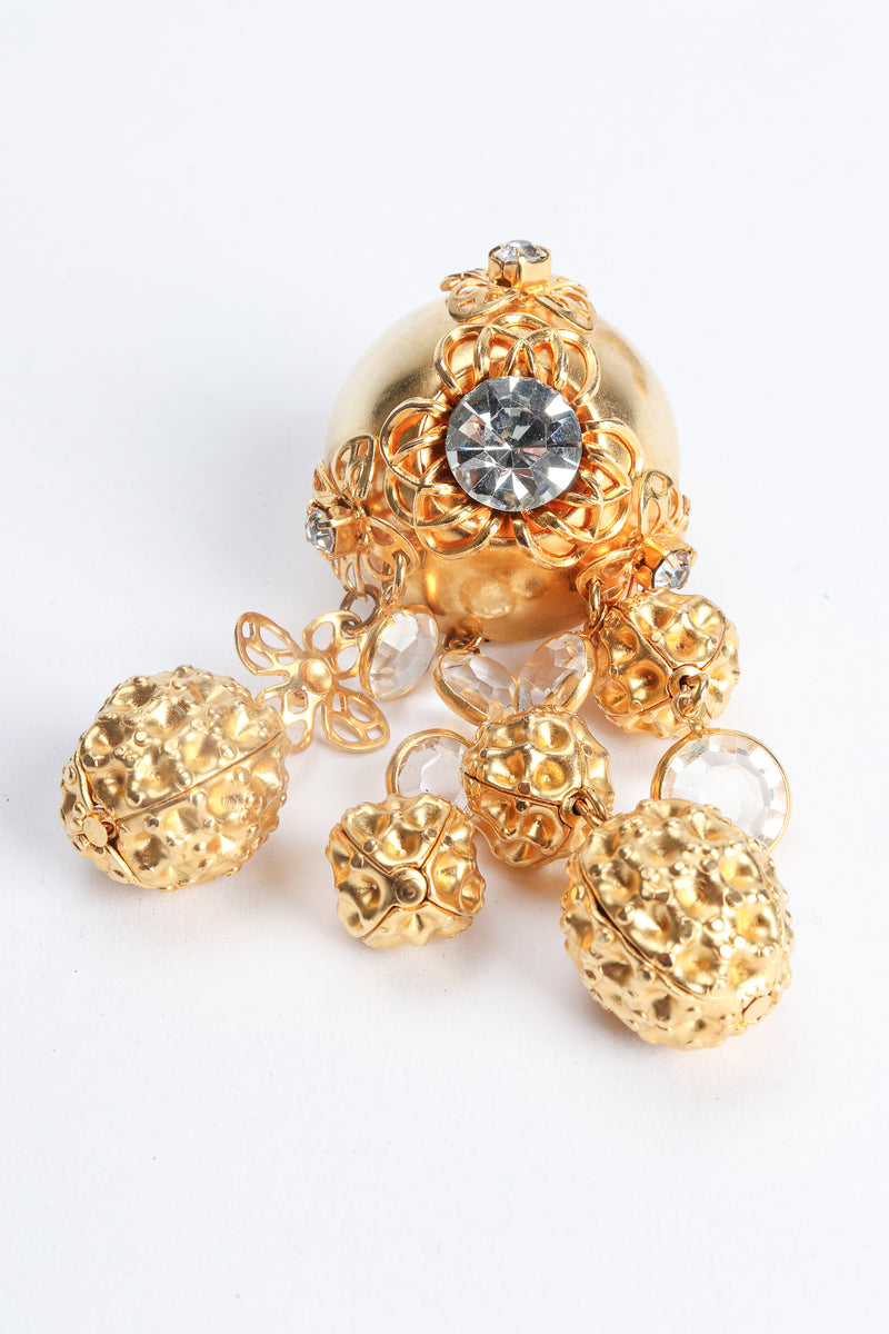 Vintage JRM Dome Waffle Ball Drop Earring at Recess Los Angeles