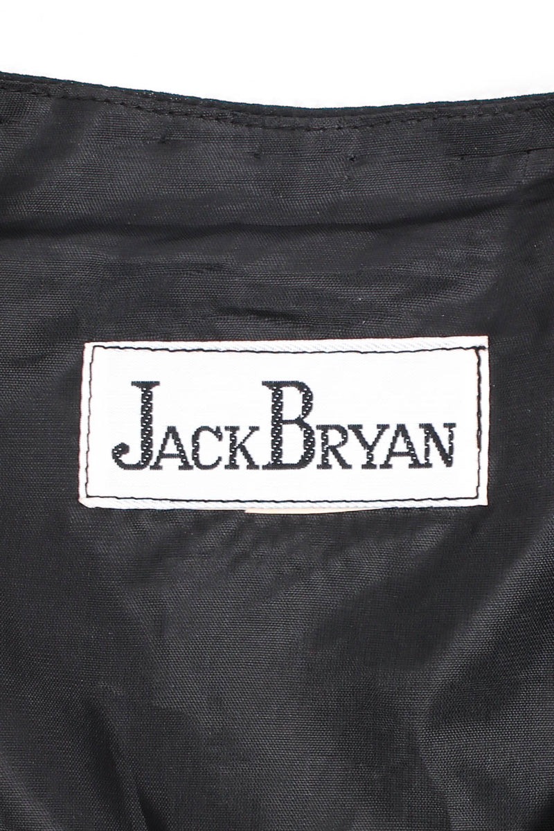 Vintage Jack Bryan Embellished Paisley Beaded Jacket label at Recess Los Angeles